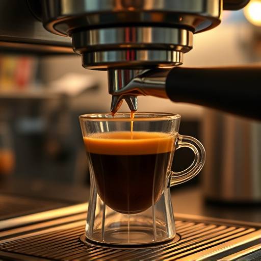 A dynamic commercial for a local coffee shop, featuring close-ups of espresso being made. 