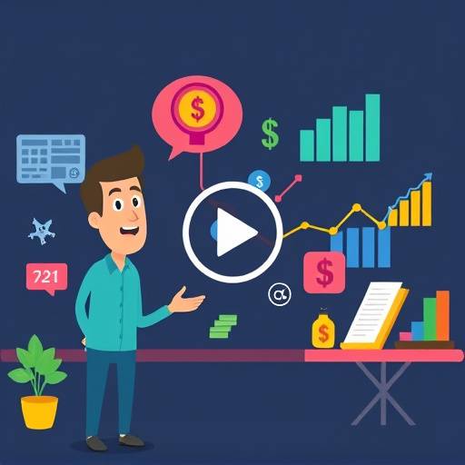 An animated explainer video breaking down a complex financial concept with colorful visuals.
